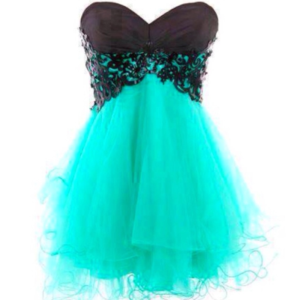 Mini blue prom dress!